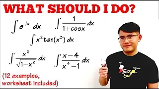 What Integration Technique Should I Use? (trig sub, u sub, DI method, partial fractions) calculus 2