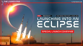 LIVE! NASA 3 Rocket Eclipse Launch