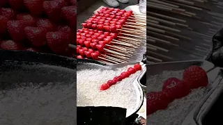 줄서서 먹는 딸기 탕후루/ Strawberry tanghulu #shorts / korean street food