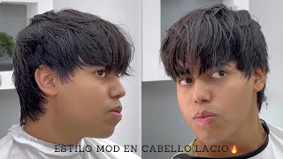 Corte de pelo MOD CUT en cabello LACIO / corte solo a TIJERAS/ tendencia 2024