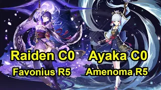 [F2P Guide] Raiden C0 National & Ayaka C0 Hypercarry Spiral abyss floor 12 genshin Impact