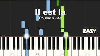 Poumy & Jee - Il Est Là | EASY PIANO TUTORIAL BY Extreme Midi