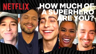 How Much of A Superhero Are You?! with the cast of Umbrella Academy