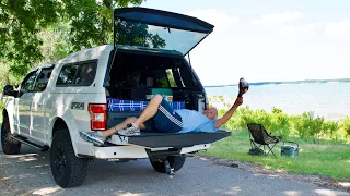 Truck Camping |  During a Texas Heat Wave  |  104 Degrees