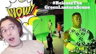 BEHIND THE SCENES PICTURES OF GREEN LANTERN SCENE FOR ZACK SNYDER'S JUSTICE LEAGUE!