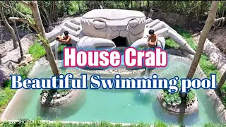 Primitive Build Beautiful Swimming pool & House Crab, Primitive Building Diverse (Full Video)