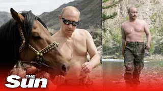 Putin mocked over topless photos by Boris Johnson as world leaders gather for G7