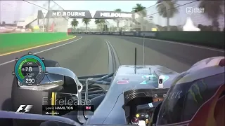 F1 2017 Lewis Hamilton Chasing Max Verstappen Australian GP#F1release 4k