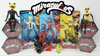 Miraculous Ladybug Kwami Miracle Box and Adrien and Lucky Charm Ladybug Action Figures