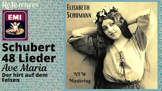 Schubert - 48 Lieder : Ave Maria, Die Forelle.. + Presentation (Cent. rec. : Elisabeth Schumann)