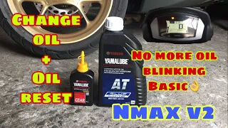 YAMAHA NMAX v2: CHANGE OIL AND OIL RESET / change oil and gear oil on yamaha nmax 2020