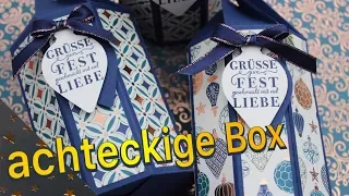 achteckige Box, selbstschließend mit Produkten von Stampin Up!