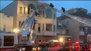 5 hurt in fire at building that houses synagogue in Brooklyn