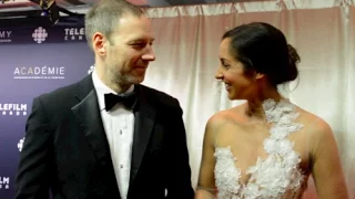 Catherine Reitman & Philip Sternberg at the 2017 Canadian Screen Awards