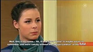 Lena Meyer-Landrut - 2010 ARD Morning Show interview (english subs)