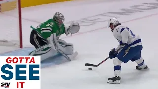 GOTTA SEE IT: Brayden Point Dazzles With Spectacular Move, Beats Anton Khudobin