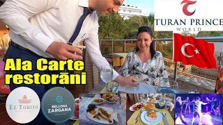 Club Turan Prince viesnīcas Ala Carte restorāni