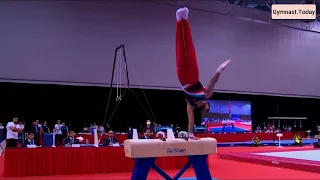 Top 3 in Men's Pommel Horse Final - 2023 Singapore Asian Gymnastics Championships