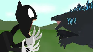 Cartoon Cat VS Godzilla