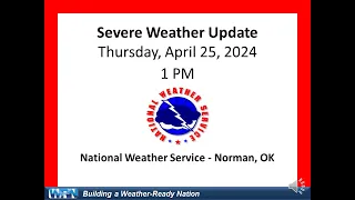 Severe Weather Update - April 25, 2024