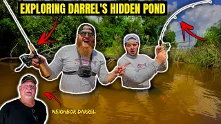 Exploring Neighbor Darrell's HIDDEN Pond & Swamp (DANGEROUS!!)