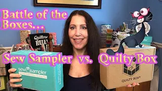 Sew Sampler vs. Quilty Box / February 2021/ Battle of the Boxes!!!
