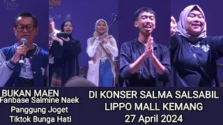 Keren Fanbase Salmine Joget Tiktok Bunga Hati Salma Salsabil pas Konser Di Lippo mall kemang 2024