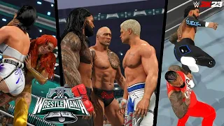 WWE WrestleMania 40 Full Show Prediction Highlights (Part 2) | WWE 2K23