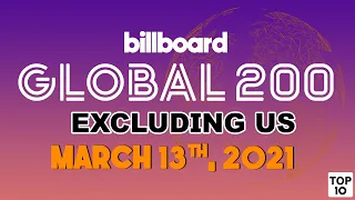 Billboard Global 200 Excl. US Top 10 (March 13th, 2021) Countdown