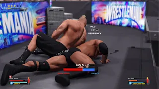 WWE 2K23 Brock Lesnar vs The Rock Full Match - PS5 HDR GAMEPLAY