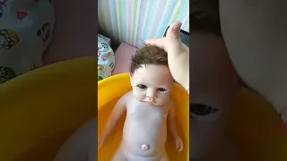 купание с силиконовым реборном🛀