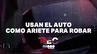 USAN EL AUTO COMO ARIETE PARA ROBAR - ASALTO A UNA MADRE Y SUS TRES CHICOS - #REC