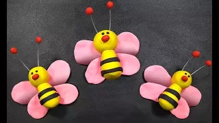 Bee Clay Making Toys For Kids | How To Make A Bee With Clay For Kids