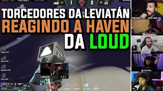 TORCEDORES DA LEVIATÁN REAGINDO A HAVEN DA LOUD NO CHAMPIONS