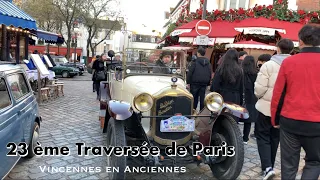 23 ème Traversée de Paris  en véhicules d’époque 2023 (Vincennes en anciennes)