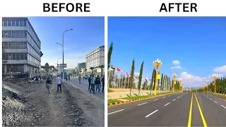 Addis Ababa new road face  | አዲስ አበባ  | Ethiopia | 4k | 5 k | piassa