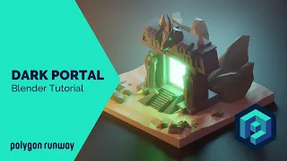 Dark Portal - Blender 2.8 Low Poly 3D Modeling Tutorial