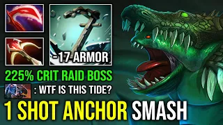 WTF 1v5 Can't Kill Raid Boss 17 Armor Reduct 225% Crit Desolator Anchor Smash Tidehunter Dota 2