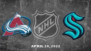 NHL Avalanche vs Kraken | Apr.20, 2022