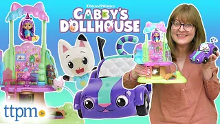 GABBY'S DOLLHOUSE! Carlita & Pandy Paws Picnic and Kitty Fairy's Garden Treehouse Review!