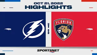 NHL Highlights | Lightning vs. Panthers - October 21, 2022