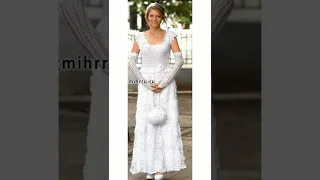 Beautiful Crochet Wedding dress For Ladies Design||#S crochet fashion design