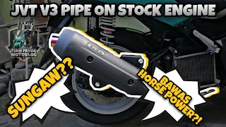 Nmax JVT Pipe V3 on Stock Engine Honest Review | Magpalit ka pa kaya | TEAM PANDA MOTOVLOG