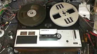 Quick repair of a 1968 Sony TC-250 Reel to reel. slow, channel out, and alignment