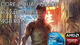 Core 2 Duo E8400 VS Core 2 Quad Q8400 R7 240 DDR5 | Sleeping Dogs: Definitive Edition