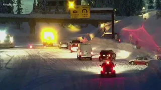 Mountain snow prompts avalanche control on Washington passes