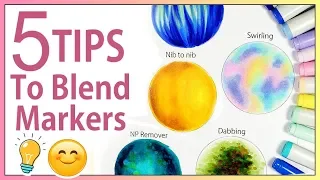 COPIC TUTORIAL ♦ 5 BLENDING techniques EVERY Artist NEED to know by Sakuems