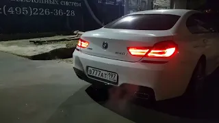 Спортивный выхлоп на BMW 640i