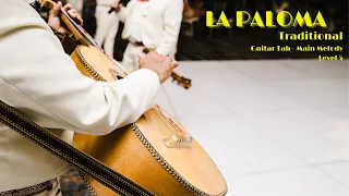 #La Paloma (in D) Guitar Tab #Traditional - #Melody Level 5