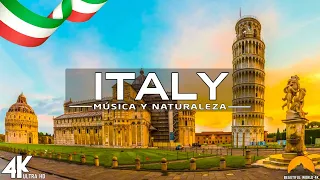 VOLANDO SOBRE ITALY 4K | Increíble paisaje natural hermoso con música relajante | VÍDEO 4K UHD